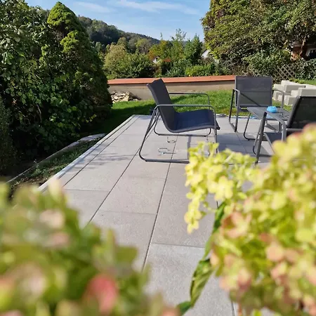 شقة Mit Grosser Terrasse Im Herzen Der Fraenkischen Schweiz Unterleinleiter